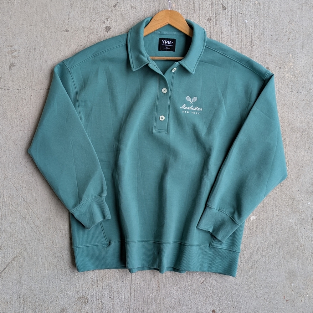 Abercrombie YPB neoKNIT Polo Sweatshirt